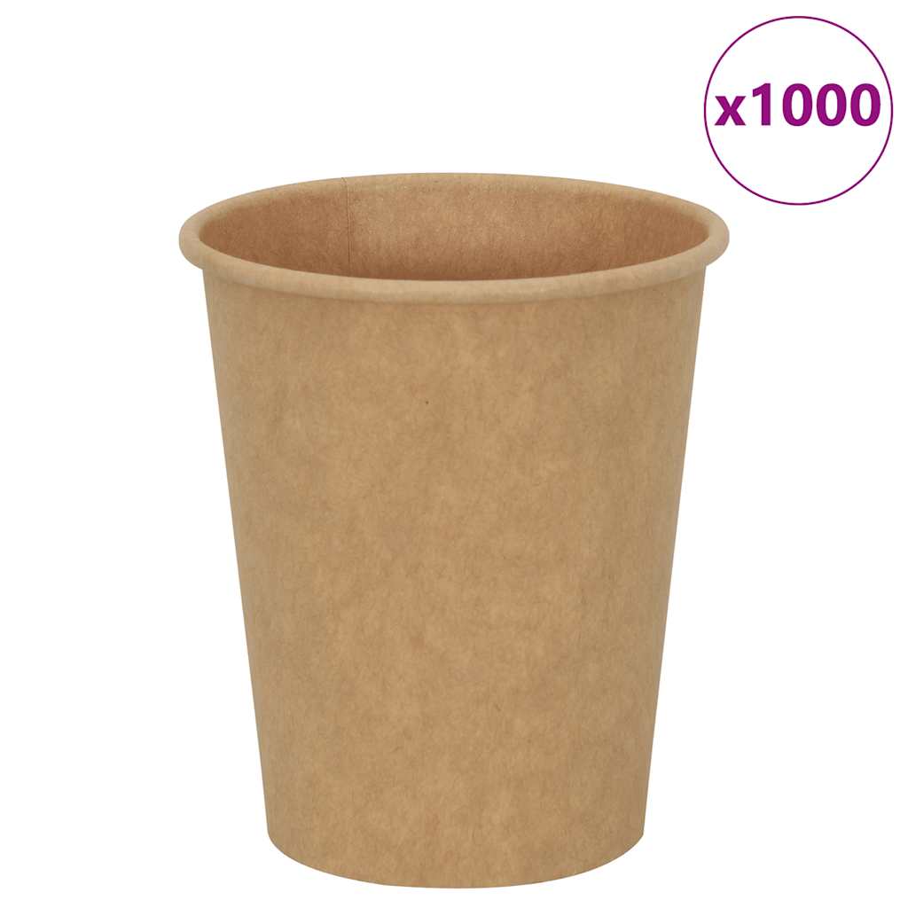 Paper Coffee Cups 1000 Pcs 4Oz 100Ml Brown