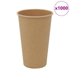 Paper Coffee Cups 1000 pcs 16oz 400ml Brown