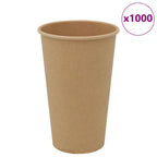 Paper Coffee Cups 1000 Pcs 4Oz 100Ml Brown