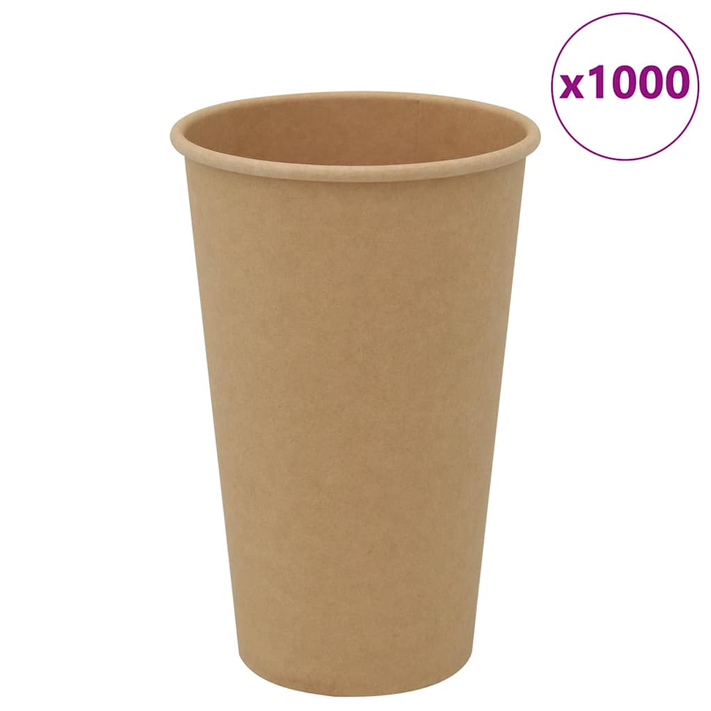 Paper Coffee Cups 1000 Pcs 4Oz 100Ml Brown
