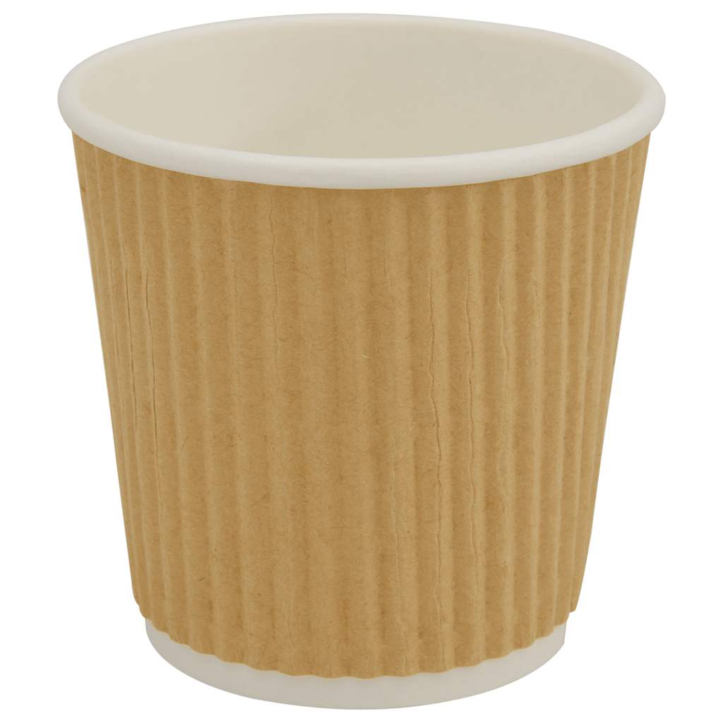 Paper Coffee Cups 1000 pcs 4oz 100ml Brown