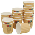 Paper Coffee Cups 1000 Pcs 4Oz 100Ml Brown