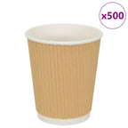 Paper Coffee Cups 1000 Pcs 4Oz 100Ml Brown
