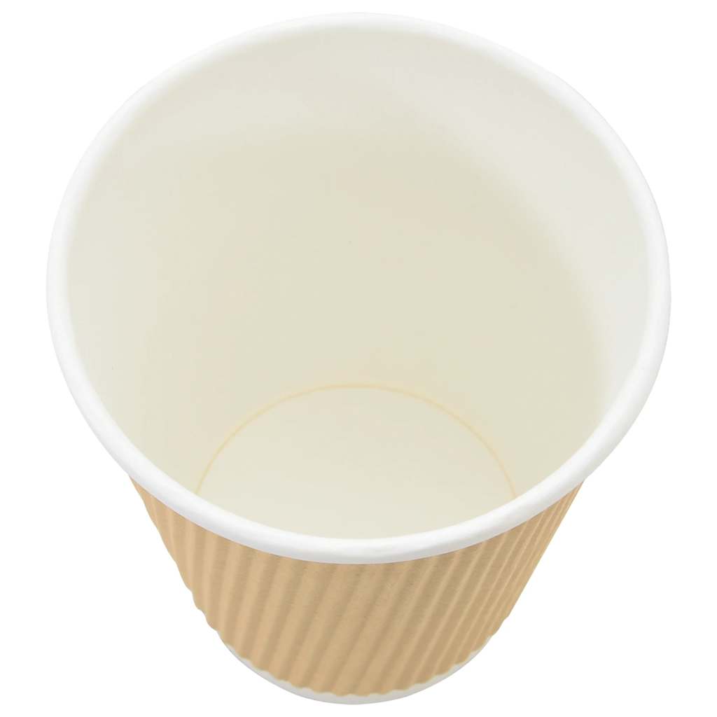 Paper Coffee Cups 500 pcs 12oz 300ml Brown