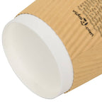 Paper Coffee Cups 500 pcs 12oz 300ml Brown