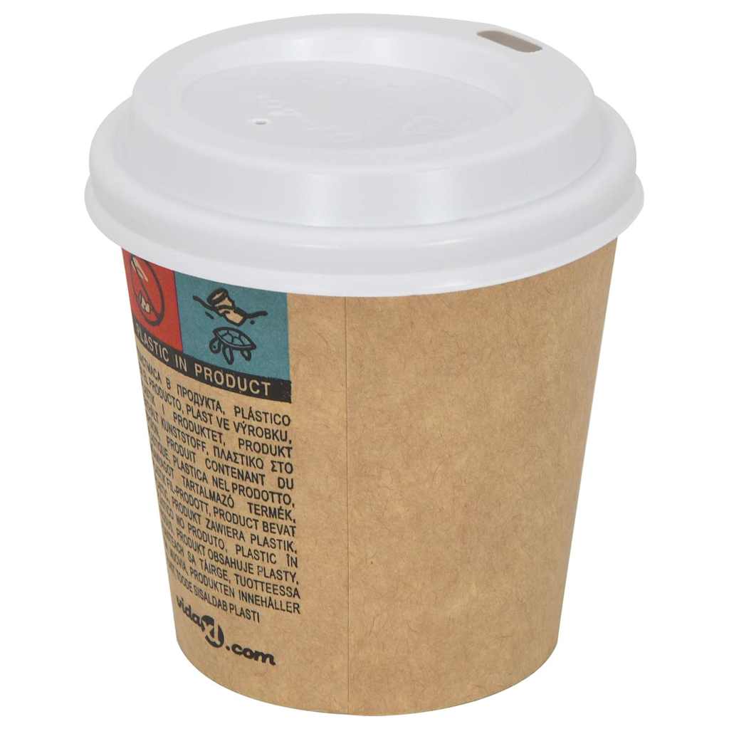 Paper Coffee Cup Lids Ø 12Oz And 16Oz 1000 Pcs White Plastic