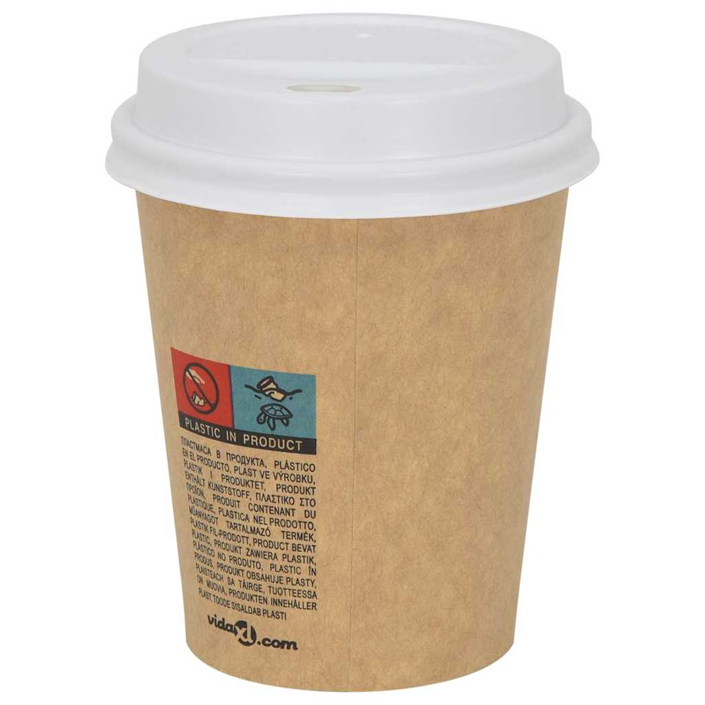 Paper Coffee Cup Lids Ø 12Oz And 16Oz 1000 Pcs White Plastic