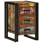 Bedside Cabinet Multicolour 40 x 40 x 59 cm Solid Reclaim Wood