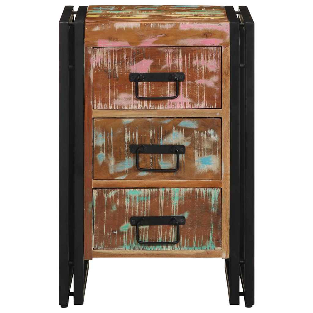 Bedside Cabinet Multicolour 40 x 40 x 59 cm Solid Reclaim Wood