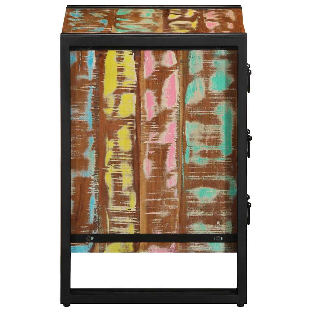 Bedside Cabinet Multicolour 40 x 40 x 59 cm Solid Reclaim Wood