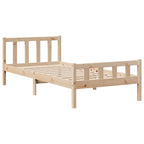 Bookcase Bed without Mattress 90x190 cm Single Solid Wood Pine