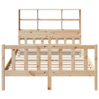 Bookcase Bed without Mattress 160x200 cm Solid Wood Pine