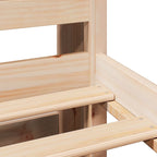 Bookcase Bed without Mattress 100x200cm Solid Wood Pine