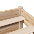 Bookcase Bed without Mattress 140x200cm Solid Wood Pine