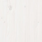 Bookcase Bed without Mattress White 140x190cm Solid Wood Pine