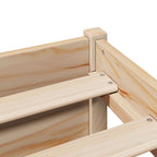 Bookcase Bed without Mattress 150x200cm King Size Solid Wood Pine