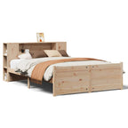 Bookcase Bed without Mattress 120x200cm Solid Wood Pine