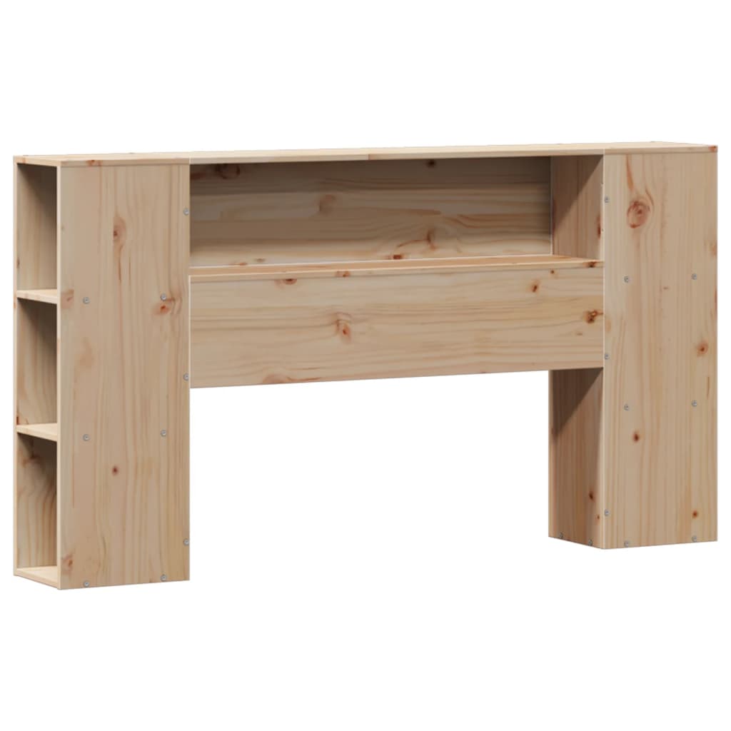 Bookcase Bed without Mattress 160x200cm Solid Wood Pine