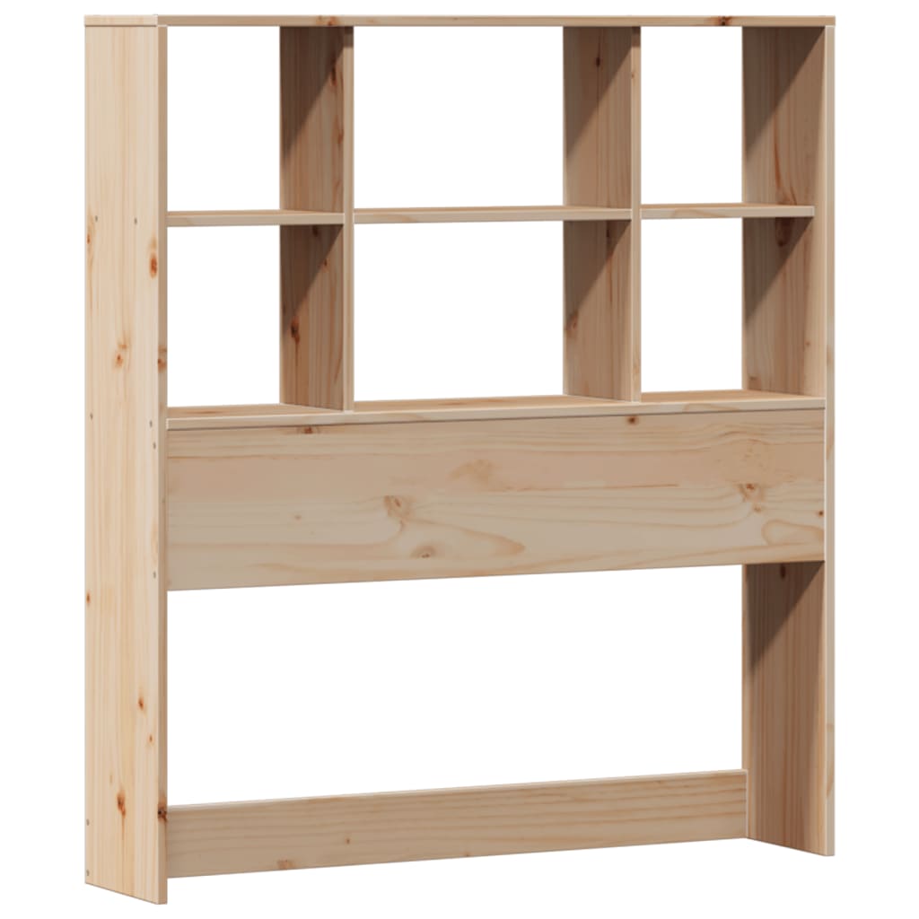 Bookcase Bed without Mattress 90x200cm Solid Wood Pine