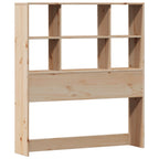 Bookcase Bed without Mattress 90x200cm Solid Wood Pine