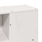 Bookcase Bed without Mattress White 160x200 cm Solid Wood