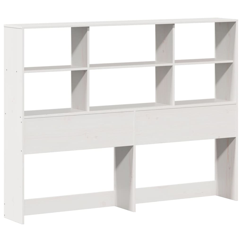 Bookcase Bed without Mattress White 120x190 cm Small Double Solid Wood