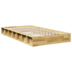 Bed Frame without Mattress 80x200 cm Solid Wood Oak