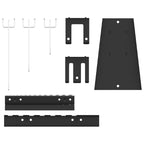 Tool Wall Panel 2 pcs Grey 100 x 1 x 60 cm