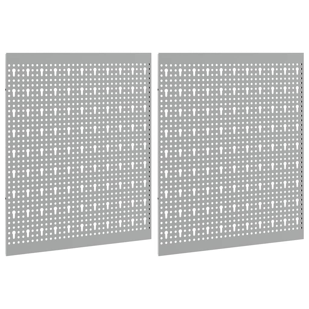 Tool Wall Panel 2 pcs Grey 100 x 1 x 60 cm