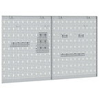 Tool Wall Panel 2 pcs Grey 100 x 1 x 60 cm