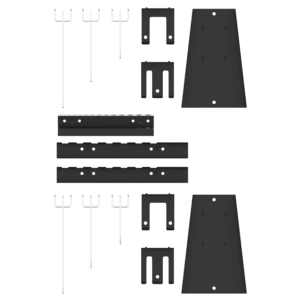 Tool Wall Panel 3 pcs Grey 150 x 1 x 60 cm