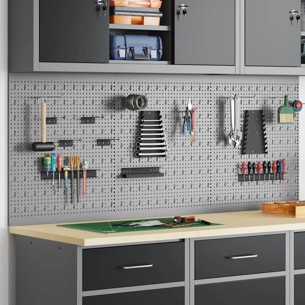 Tool Wall Panel 3 pcs Grey 150 x 1 x 60 cm