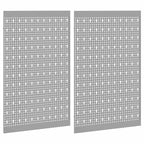 Tool Wall Panel 2 pcs Grey 100 x 1 x 80 cm