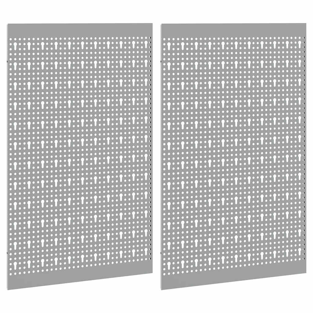 Tool Wall Panel 2 pcs Grey 100 x 1 x 80 cm