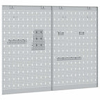 Tool Wall Panel 2 pcs Grey 100 x 1 x 80 cm