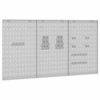 Tool Wall Panel 3 pcs Grey 150 x 1 x 80 cm