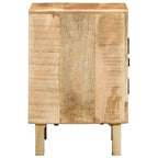 Bedside Cabinet 40x32x46 cm Solid Wood Rough Mango