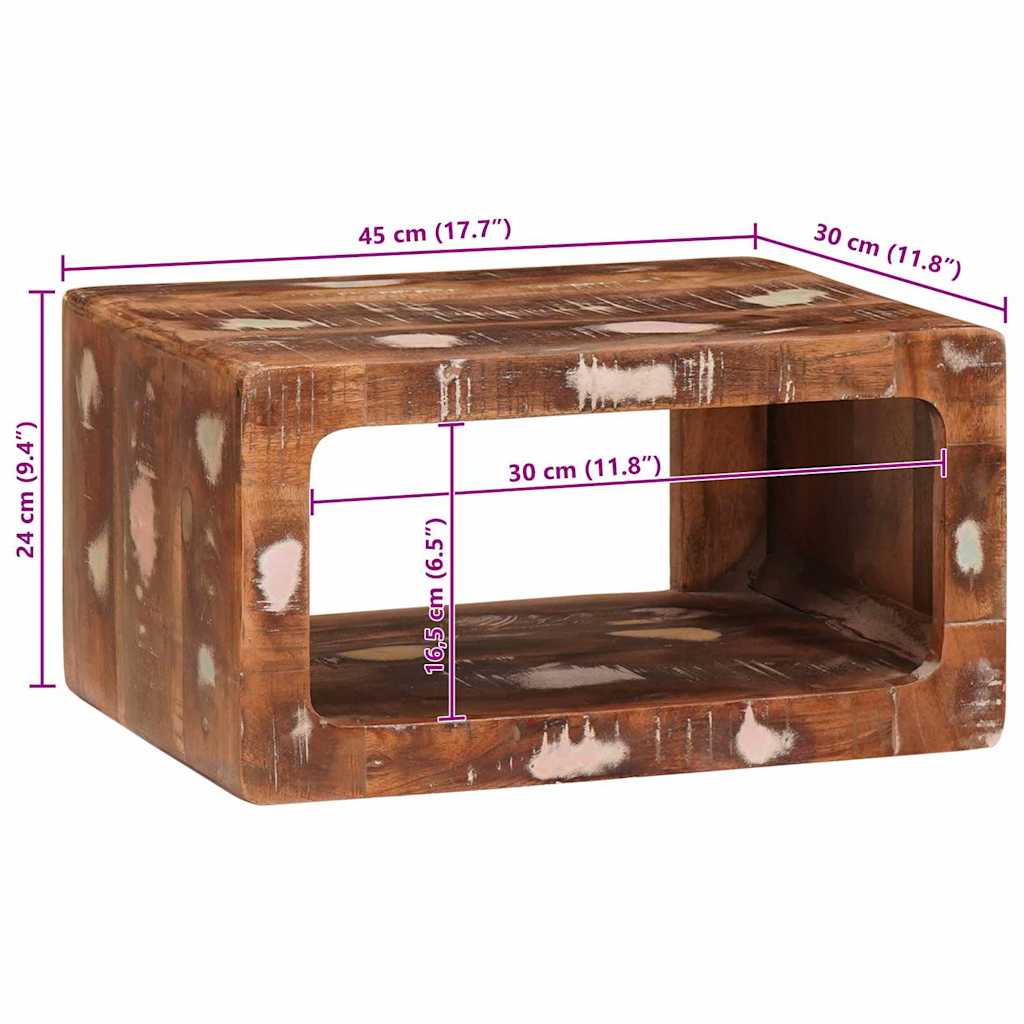 Bedside Table Brown 45 x 30 x 24 cm Solid Reclaim Wood