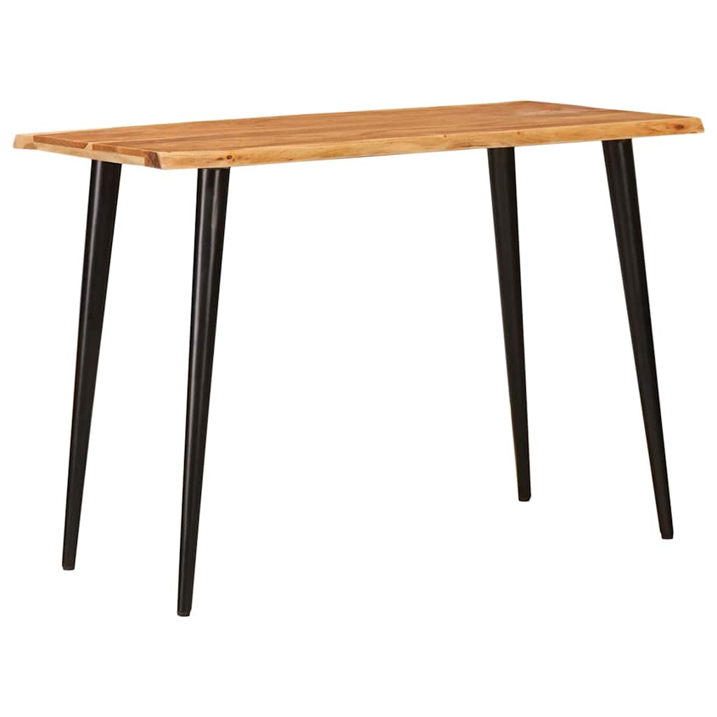 Dining Tables Brown and Black 110 x 55 x 78 cm Solid Mango Wood