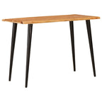 Dining Tables Brown and Black 110 x 55 x 78 cm Solid Mango Wood