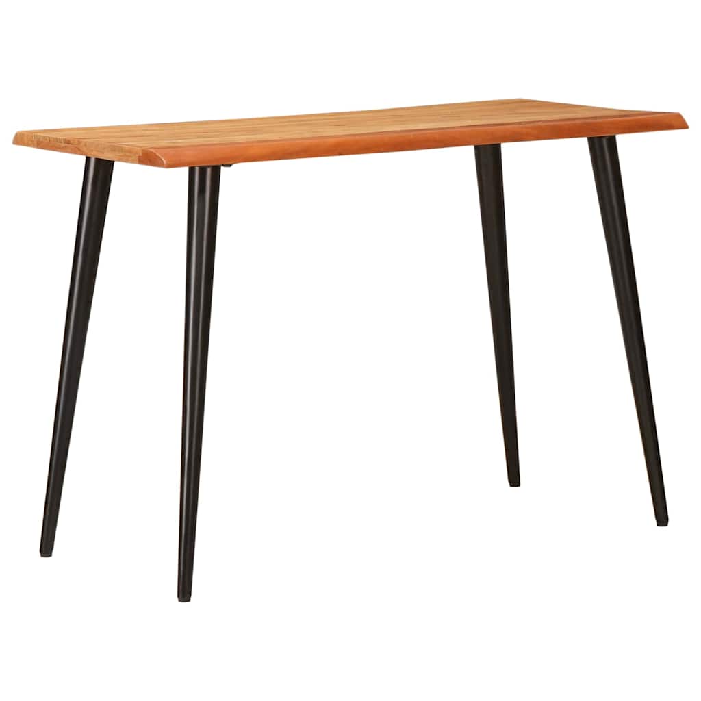 Dining Tables Brown and Black 110 x 55 x 78 cm Solid Mango Wood