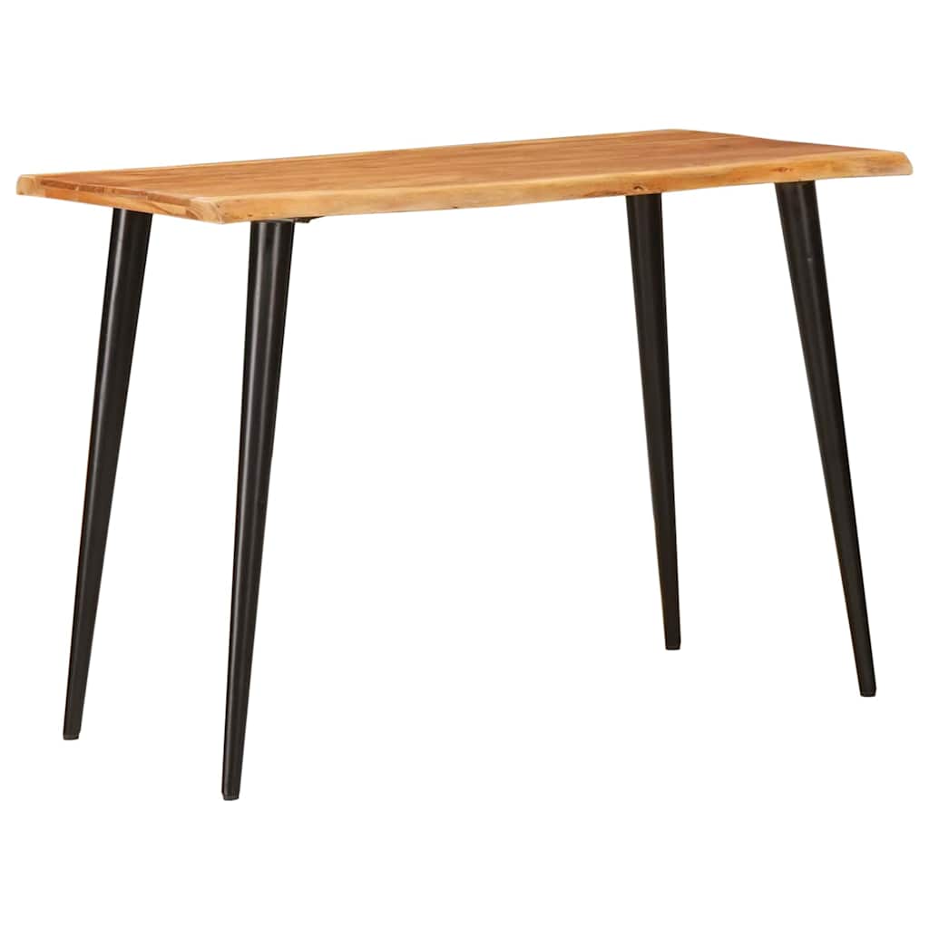 Dining Tables Brown and Black 110 x 55 x 78 cm Solid Mango Wood