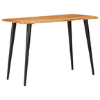 Dining Tables Brown and Black 110 x 55 x 78 cm Solid Mango Wood
