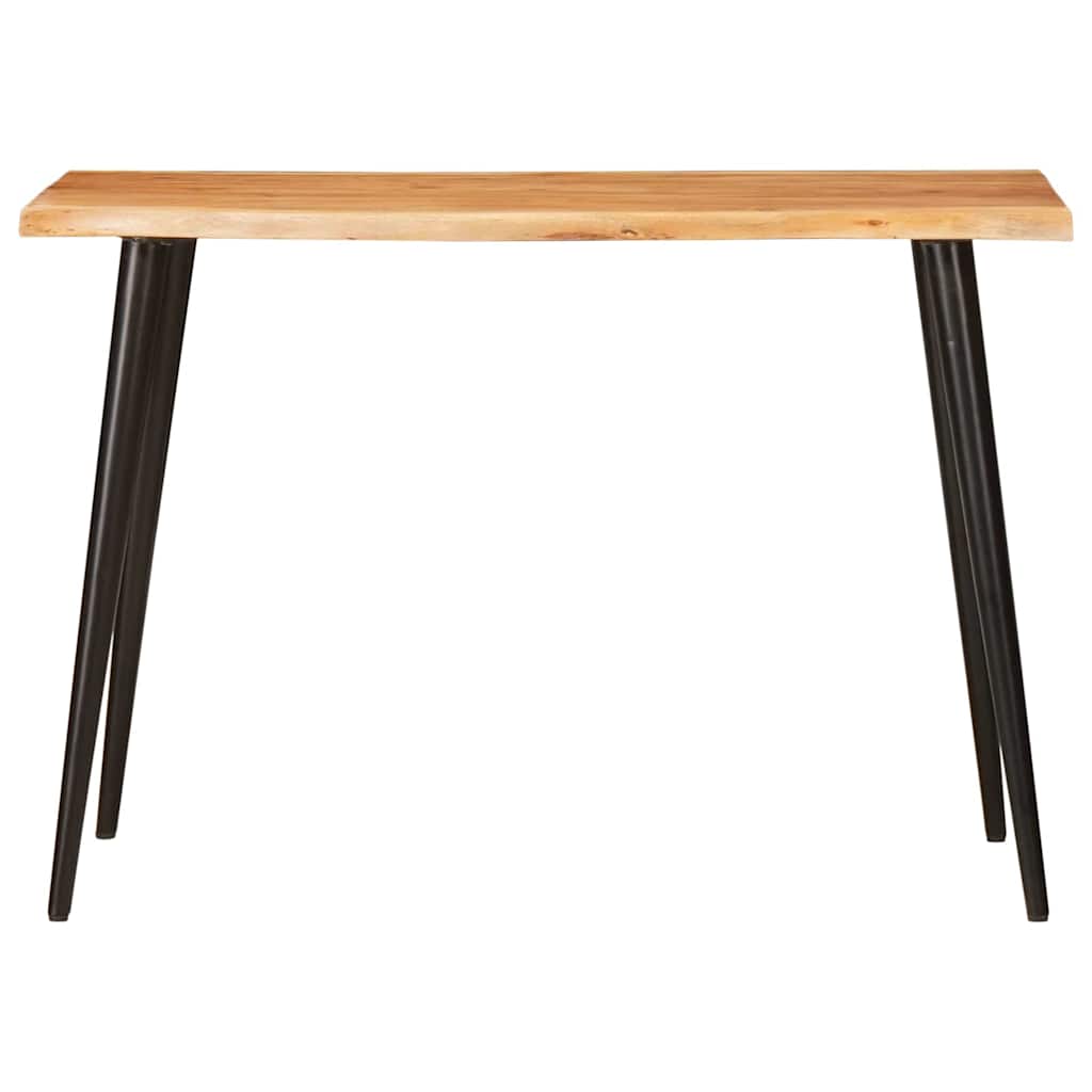 Dining Tables Brown and Black 110 x 55 x 78 cm Solid Mango Wood
