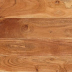 Dining Tables Brown and Black 110 x 55 x 78 cm Solid Mango Wood