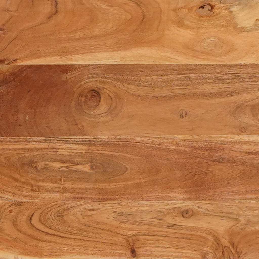 Dining Tables Brown and Black 110 x 55 x 78 cm Solid Mango Wood