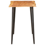 Dining Tables Brown and Black 110 x 55 x 78 cm Solid Mango Wood