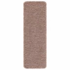 Anti-slip Stair Mats 15 pcs Light brown 60 x 25 cm PP