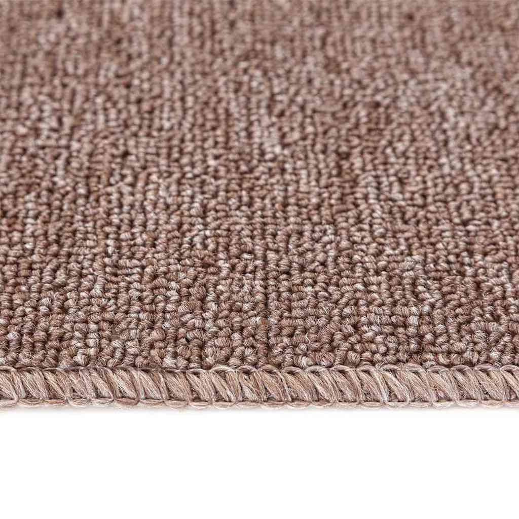 Anti-slip Stair Mats 15 pcs Light brown 75 x 20 cm PP