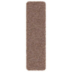 Anti-slip Stair Mats Latex backing 15 pcs Brown 75 x 20 cm PP